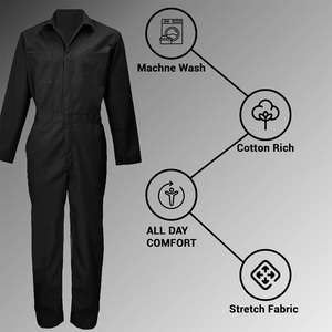 Combinaison de travail unisexe personnalisée, antistatique, respirante, avec broderie de logo, impression, durable, uniforme industriel, tenue de protection, OEM - Product Image 5