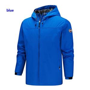 Style européen printemps automne veste à glissière pour hommes/femmes manteau de sport coupe-vent Silicone Logo teint extérieur mode coupe-vent - Product Image 2
