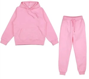 Conjuntos de Jersey de invierno de moda para hombres Nueva Sudadera con capucha roja Pantalones de marca negros Traje de Jogger informal Chándal Sudadera Mujer - Product Image 4