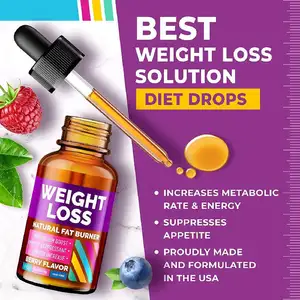 Private Label Adults Advanced Metabolism Booster Liquid Weight Loss Diet Drops For Appetite Suppression Suppressant