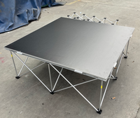 Plateforme modulaire légère en alliage d'aluminium pour scène, installation rapide, portable, pour concerts et podiums de batterie