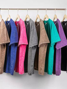 2025 OEM haute qualité 100% coton écologique séchage rapide respirant Vintage Streetwear T-Shirt en gros noir - Product Image 3