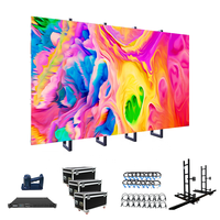 Écran LED mural vidéo P3.91 haute résolution en aluminium moulé sous pression 50x100, qualité fiable, 5000 cd, garantie 5 ans, idéal pour la location