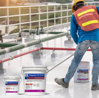 Revêtement de toit en silicone polyuréthane liquide peinture acrylique pour toitures revêtement de matériaux de construction étanche résistant aux UV