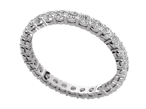 Anillo de Diamantes Cultivados en Laboratorio de 14K de OMKAR JEWELS, Anillo Apilable de Plata de Ley y Oro, Corte Brillante, Certificado por IGI - Product Image 5
