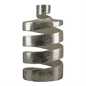 Floreros con acabado dorado de metal de aluminio Diseño más vendido Florero de metal Fabricante Diseño hecho a mano personalizado - Product Image 6