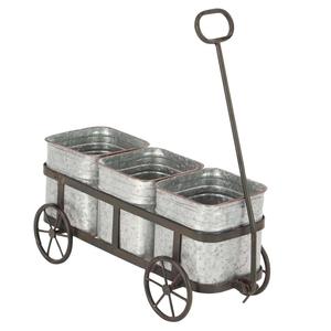 Ensemble de 2 baignoires/plateaux à fleurs décoratifs en aluminium pour décoration de fleurs de mariage au design unique Baignoire et plateau pour table de jardin - Product Image 4