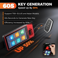 MaxiIM KM100 KM100E con Adaptador V200, Herramienta Inmovilizadora, Programador de Llaves para Autos, Lectura y Escritura de Chips, Clonación, Actualización de por Vida