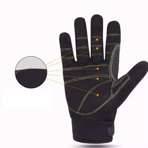 Guantes mecánicos de alta calidad con diseño de agarre fuerte Guantes mecánicos material de LICRA flexible con cierre de muñeca - Product Image 6