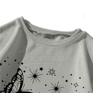 Trend Inspired Winter Street Style 100% Cotton Fleece Comfortable Breathable Eco-Friendly Relaxed Fit Women Sweatshirt Front for - Product Image 5