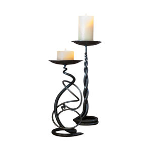 Elegant <b>Black</b> Handmade Eco-Friendly Metal Iron Tealight <b>Candle</b> <b>Holder</b> for Christmas Valentine's Day & Birthday Decorations - Product Image 1