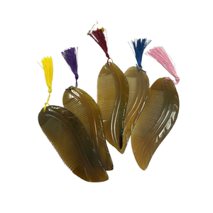 Peine de cuerno de búfalo de datos dorados 99 para cabello sin enredos, ideal para uso diario y estilistas profesionales - Product Image 4