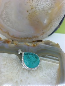 Luxury Jewelry Set Handmade Silver Necklace & <b>Ring</b> Wholesale High Quality Custom Design Trendy Gift - Product Image 3