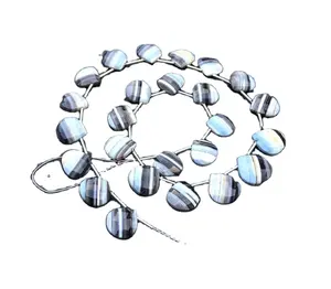 Pierres précieuses naturelles opale plus audacieuse 25 pièces en forme de cœur à facettes belles perles de Briolette pour la fabrication de bijoux - Product Image 1