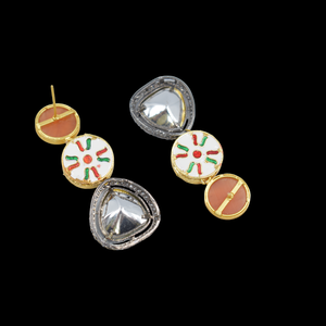 Fabricant et fournisseur de boucles d'oreilles tendance, nouveau design 2025, boucles d'oreilles fusion plaquées or - Product Image 5