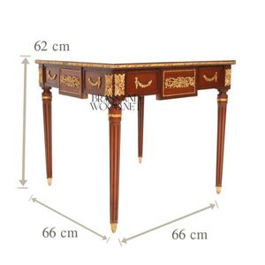 ชุดโต๊ะกาแฟไม้ฝังลายคลาสสิกสุดหรู - Product Image 6