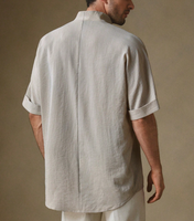 T-shirt décontracté pour homme Mainfolk, couleur unie, col en V, manches courtes, coupe ample, idéal pour le quotidien