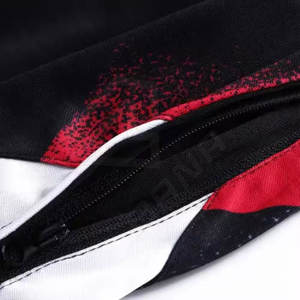 Short en maille de basket-ball brodé classique imprimé blanc brillant personnalisable pour hommes avec poches pas cher bas prix - Product Image 5