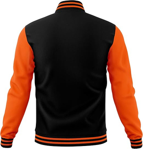 2026 Unisex Cotton Blend Baseball <b>Jacket</b> Original <b>Varsity</b> Letterman Style Heating Feature Logo Windproof Casual Style <b>Men</b> <b>Jacket</b> - Product Image 3