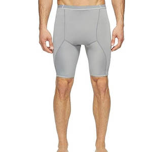 Shorts de compression pour hommes, tissu extensible, soutien musculaire, pour la salle de sport, l'entraînement, la course à pied et les vêtements de sport - Product Image 1