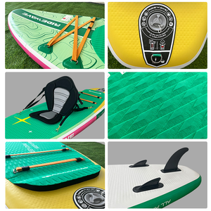 Planche à pagaie gonflable professionnelle pour adultes, pour sports de compétition, surf en mer et yoga, portable sur l'eau - Product Image 2