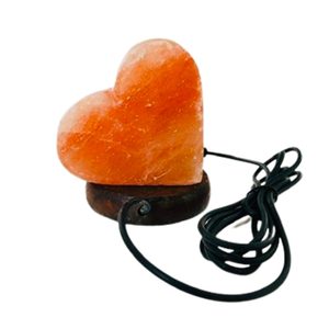 Mini lámpara de sal del Himalaya elegante hecha a mano en forma de corazón sofisticada luz nocturna tallada artesanía Natural para el hogar sofisticado - Product Image 3