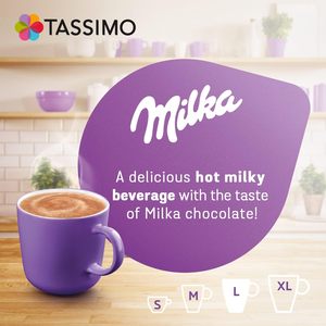 Cápsulas de Chocolate Caliente Tassimo Milka x8 (Paquete de 5, Total 40 Bebidas) - Product Image 2