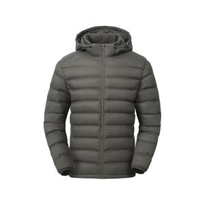 Chaqueta de burbuja de invierno para hombre hecha a medida de último estilo de alta calidad con cuello alto y logotipo frontal al por mayor - Product Image 3