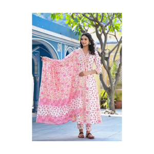 3 pièces-vente entière Pakistan et dames indiennes 3 pièces Banarsi Jacquard costumes produit à vendre - Product Image 3