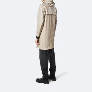 Chubasquero largo nuevo 2025, venta al por mayor, impermeable para hombres, tela Oxford, cortavientos largo para adultos con tira reflectante, chubasqueros largos para hombres - Product Image 4