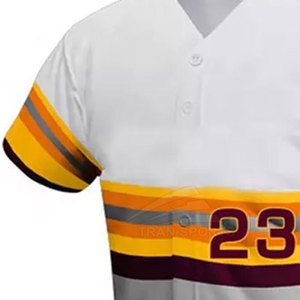 Camiseta de Béisbol de Secado Rápido para Hombre, Corte Ajustado, Transpirable, Antibacteriana, Anti-UV, Ropa Deportiva, Personalizable para Equipos, Color Liso - Product Image 4