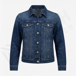 Veste en jean pour femmes, nouvelle, brodée, avec rivets et perles, courte, en denim, tendance, décontractée, streetwear, vêtements d'extérieur, couleur personnalisée - Product Image 1