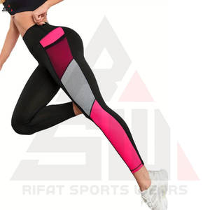 High Quality Customized Printing Women Mid Waist Thin Leggings Wholesale <b>Bamboo</b> <b>Fiber</b> Winter Breathable Knee-Length Mesh Sports - Product Image 5