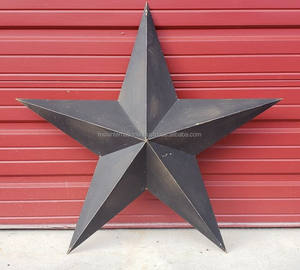 Decoración de árbol de Navidad cobre hierro gran estrella de Metal adorno colgante de lujo diseño moderno personalizado - Product Image 3