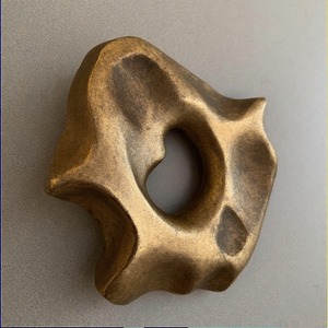 Bouton de porte rond GoldenNest avec poignée de tiroir de placard de commode à surface patinée de luxe pour villa, hôtel, meubles, appartement - Product Image 2