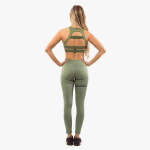 Conjunto de Yoga de alta calidad para mujer con material de 90% poliéster 10% Spandex El conjunto incluye mallas y Sujetador deportivo - Product Image 2