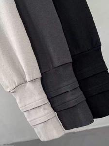 hoodie heavyweight hoodie washed retro oversized hoodies for men Autumn high street <b>sleeves</b> exposed <b>finger</b> - Product Image 4