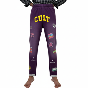 กางเกงวอร์มขาตรงสำหรับผู้ชายกางเกงวอร์มขายาวผ้าโพลีเอสเตอร์ระบายอากาศทรงตรงไซส์พิเศษ - Product Image 1