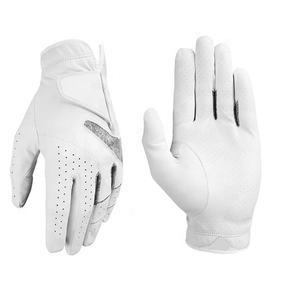 Diseñe su propio logotipo Guante de golf transpirable de cuero Cabretta suave a todo color Guantes de golf personalizados deportivos al por mayor - Product Image 1