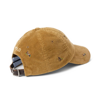 Casquette de baseball vintage en velours côtelé déchiré brodée sur mesure avec motif canard, 6 panneaux, pour le ski et la plage, en cordon côtelé doux, réglable, unisexe, OEM