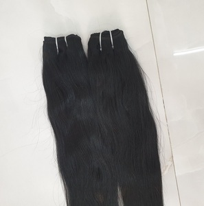 High Quality 8-Inch Double Drawn Weft Virgin Remy Hair Extensions Indian Straight <b>Stretched</b> Hair From Exporters - Product Image 2