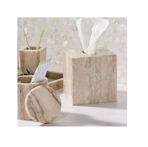 Boîte à serviettes en marbre de qualité de luxe boîte à serviettes au design fabuleux pour la maison hôtel restaurant vaisselle décoration de table boîte à mouchoirs - Product Image 1