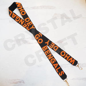 อาคาอัลฟาสีขาวทองที่กำหนดเองเมล็ดลูกปัดสายกระเป๋า 'hook EM horns' เครื่องประดับแฟชั่นลูกปัดสายกระเป๋าเงิน - Product Image 6