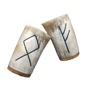 Vaso de Cerveza Ecológico Personalizado con Logotipo, Diseño Indio Hecho a Mano, con Tapa, para Fiestas - Product Image 4