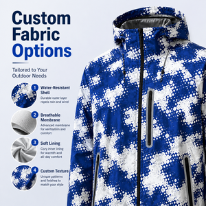 IKDEER Fabricantes de Sudaderas Personalizadas, Chaqueta Ligera Cortavientos para Hombre, Chaqueta de Nylon de Lujo para Exteriores, Impermeable, <span class=keywords><strong>con</strong></span> Cierre y <span class=keywords><strong>Capucha</strong></span> Estampada - Product Image 5