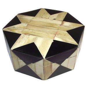 Caja de joyería decorativa hecha a mano de alta tendencia, almacenamiento de artículos para el hogar, caja de almacenamiento de madera acabada con incrustaciones de hueso con joyería - Product Image 5