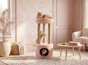 Atlanta <b>Blush</b> Dream Cat Tower With Cozy Nest - Product Image 3