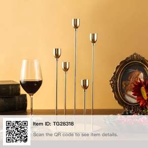 Candelabro de Metal Exclusivo, Hecho a Mano, Ecológico, de Alta Calidad, Diseño Moderno, para Pascua, Cumpleaños, Navidad, Bodas - Product Image 4