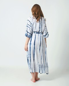 Magnifique Nouvelle Arrivée Robe de Plage Longue Kimono Écologique Respirante pour Femme, Style Tie-Dye, Idéale pour les Vacances d'Été - Product Image 2