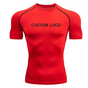 Rashguards BJJ MMA respirants, à séchage rapide, écologiques, en tissu polyester et élasthanne personnalisé, meilleur prix, vêtements de fitness à manches courtes - Product Image 6